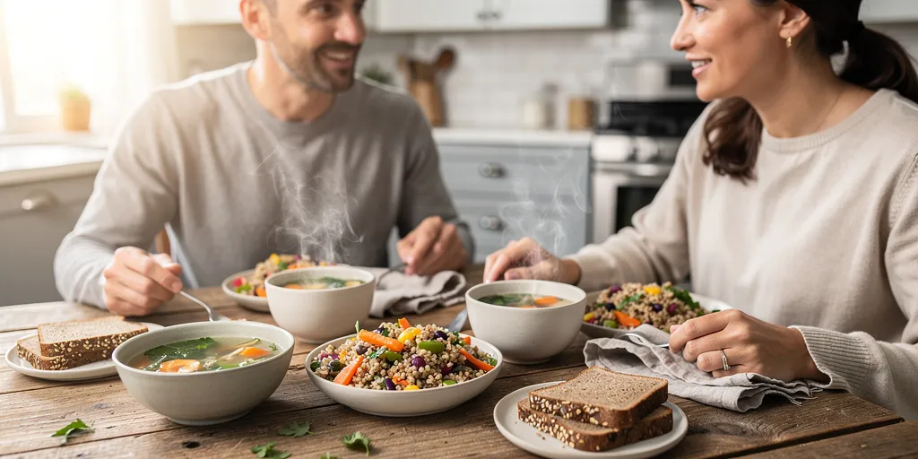 repas léger après les fêtes