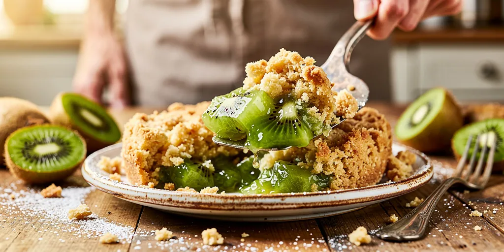 crumble au kiwi