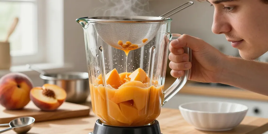 recette coulis de pêche