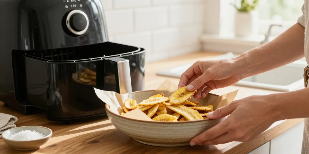 chips de banane airfryer