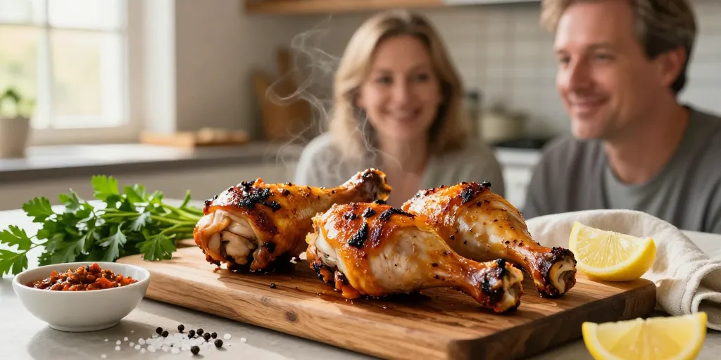 pilons de poulet marinés au paprika