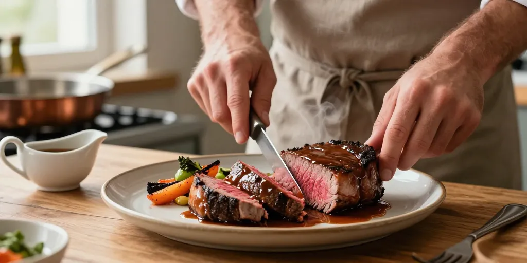 recette de bavette de boeuf en sauce