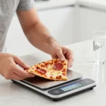 combien pèse une part de pizza