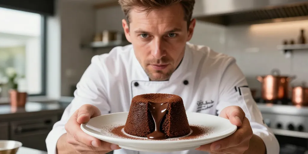 recette fondant au chocolat coeur coulant cyril lignac