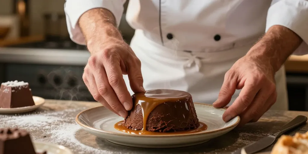 coeur coulant au caramel