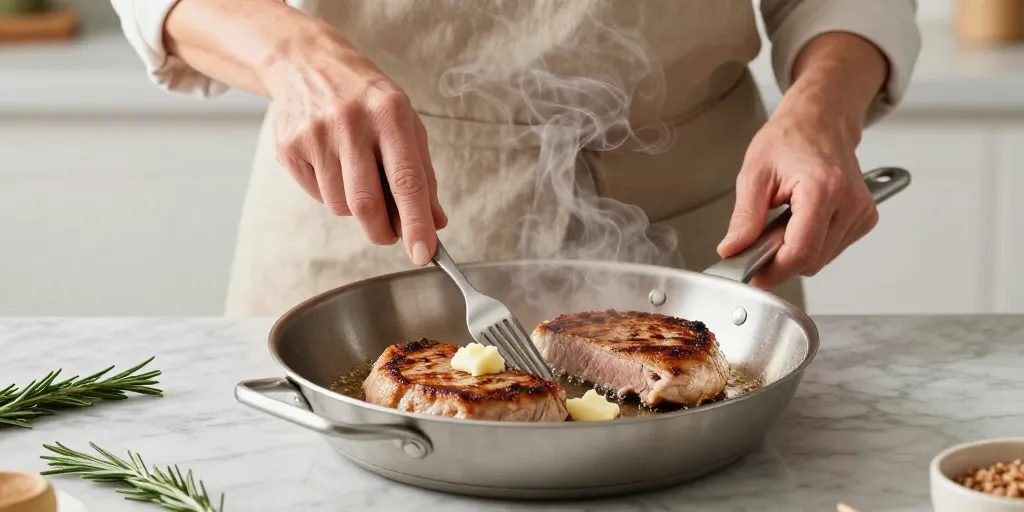 cuisson escalope de dinde à la poêle