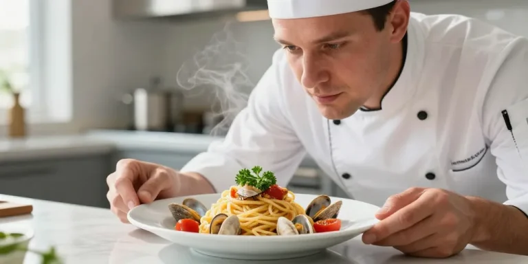 spaghetti aux coques et tomates