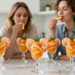 verrine clementine crevette